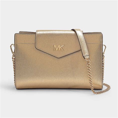 michael kors gold bag 2010|Michael Kors gold crossbody bag.